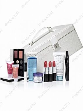 💖NEW!💖Lancôme 12Pc Beauty Box Collection 💯Authentic! BRAND NEW IN BOX!